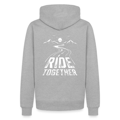 Ride Together Motorrad Hoodie Herren - Grau meliert
