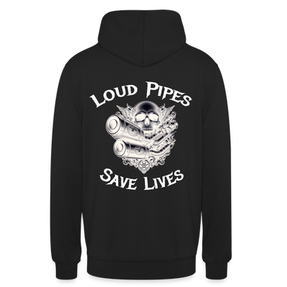Loud Pipes Hoodie Unisex - Schwarz