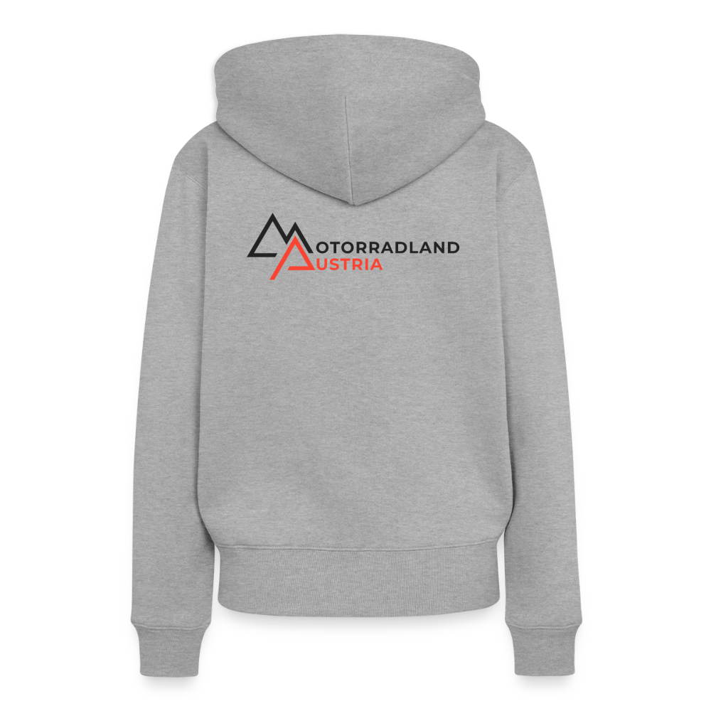 RIDE SAVE Motorrad Hoodie Damen - Grau meliert