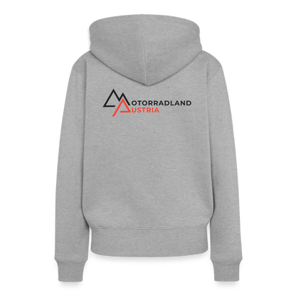 RIDE SAVE Motorrad Hoodie Damen - Grau meliert
