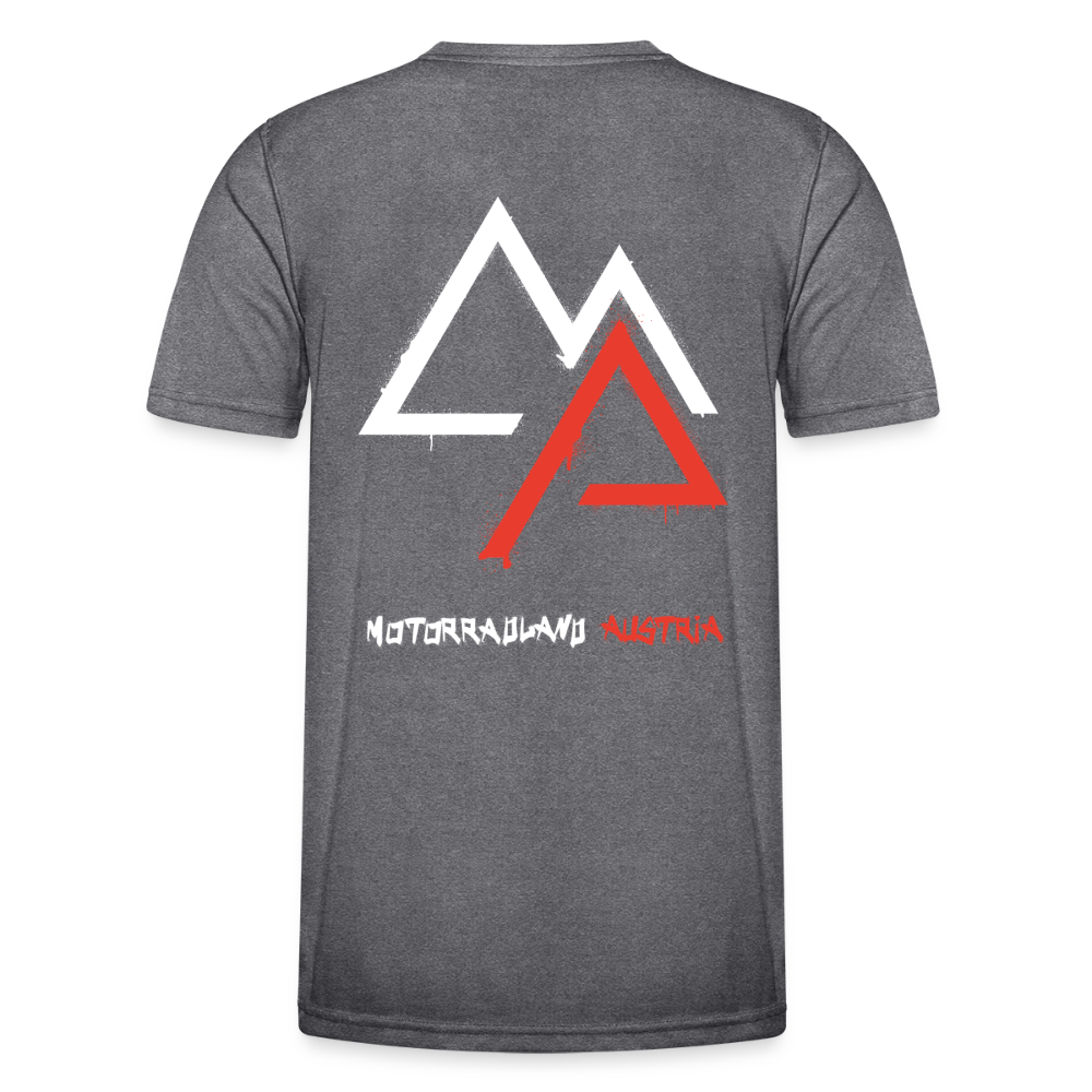 Weil Biken geil ist! Motorrad-Funktions-T-Shirt Herren - dunkle Melange 
