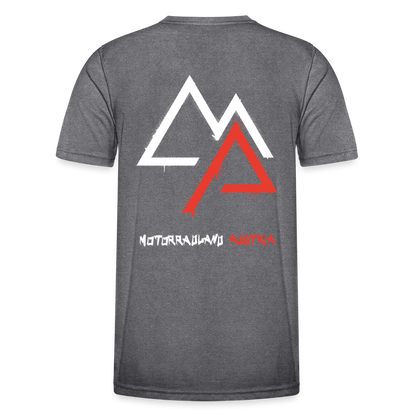 Weil Biken geil ist! Motorrad-Funktions-T-Shirt Herren - dunkle Melange 