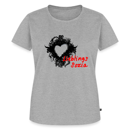 Lieblings Sozia Motorrad T-Shirt - Grau meliert
