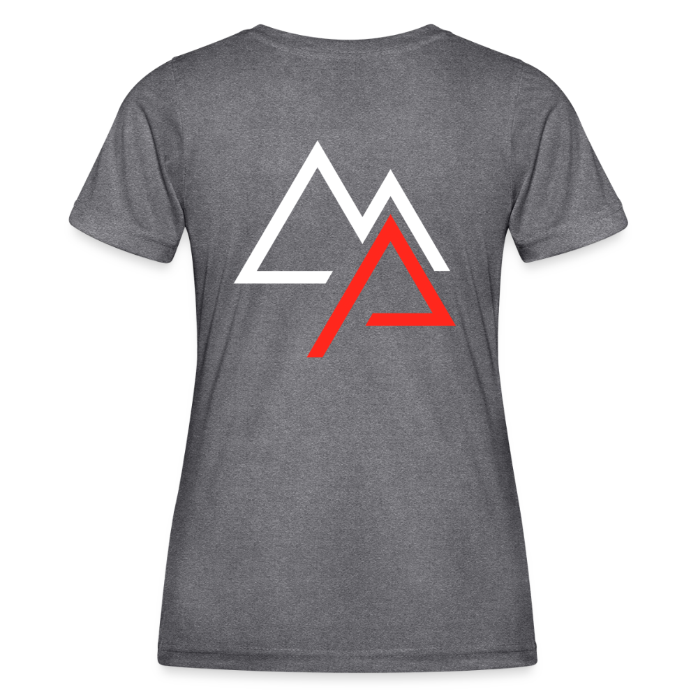 Motorrad Funktions-T-Shirt Damen - dunkle Melange 