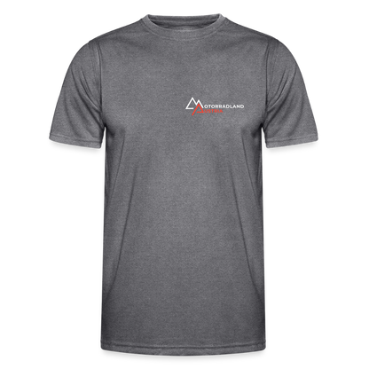 Motorrad Funktions T-Shirt Herren - dunkle Melange 