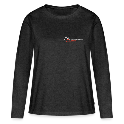 Motorrad Longsleeve Damen - Anthrazit meliert