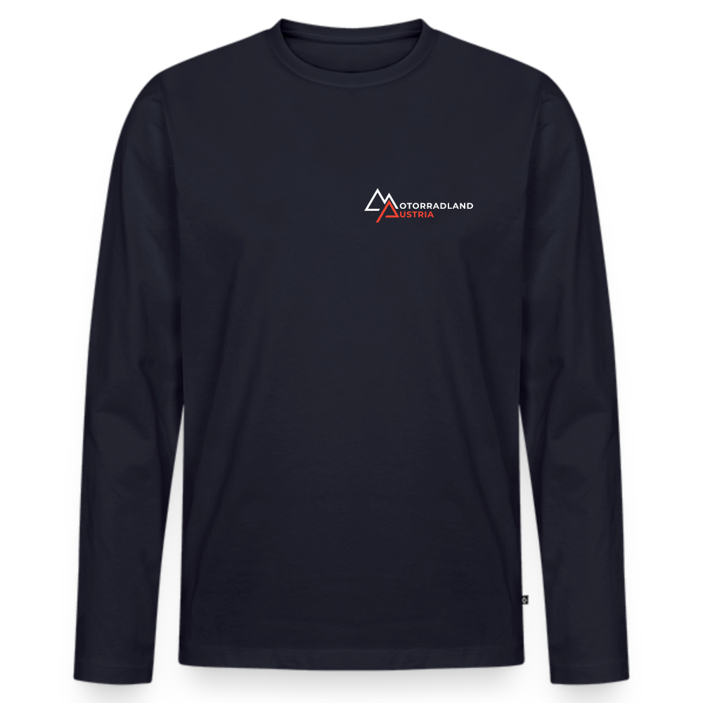 Motorrad Longsleeve Herren - Navy