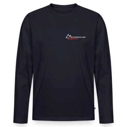 Motorrad Longsleeve Herren - Navy