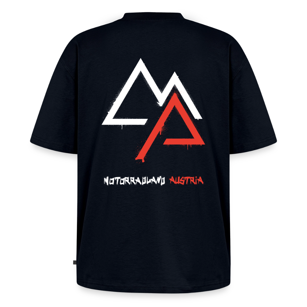 Weil Biken geil ist! Oversized Motorrad T-Shirt Herren - Navy