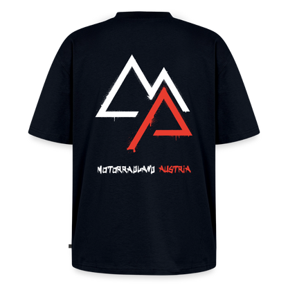 Weil Biken geil ist! Oversized Motorrad T-Shirt Herren - Navy