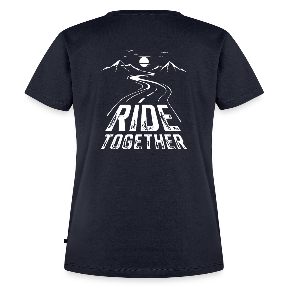 Ride Together Motorrad T-Shirt Damen - Navy