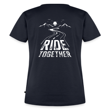 Ride Together Motorrad T-Shirt Damen - Navy