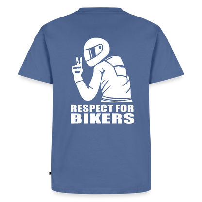 Respect for Bikers T-Shirt - Taubenblau