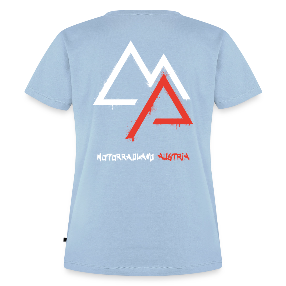 Weil Biken geil ist! Motorrad Damen T-Shirt - Hellblau
