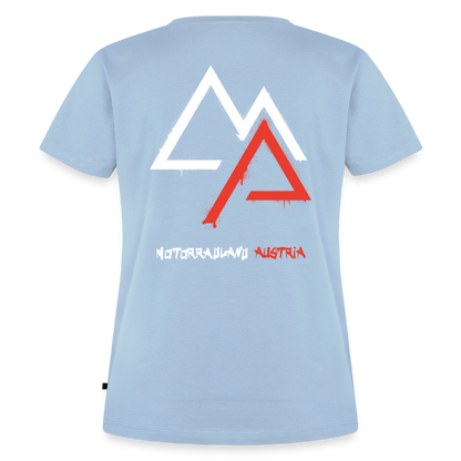 Weil Biken geil ist! Motorrad Damen T-Shirt - Hellblau
