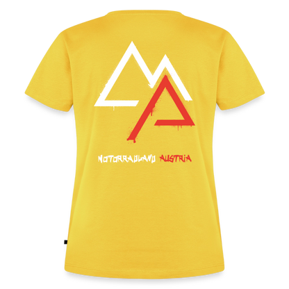 Weil Biken geil ist! Motorrad Damen T-Shirt - Sonnengelb