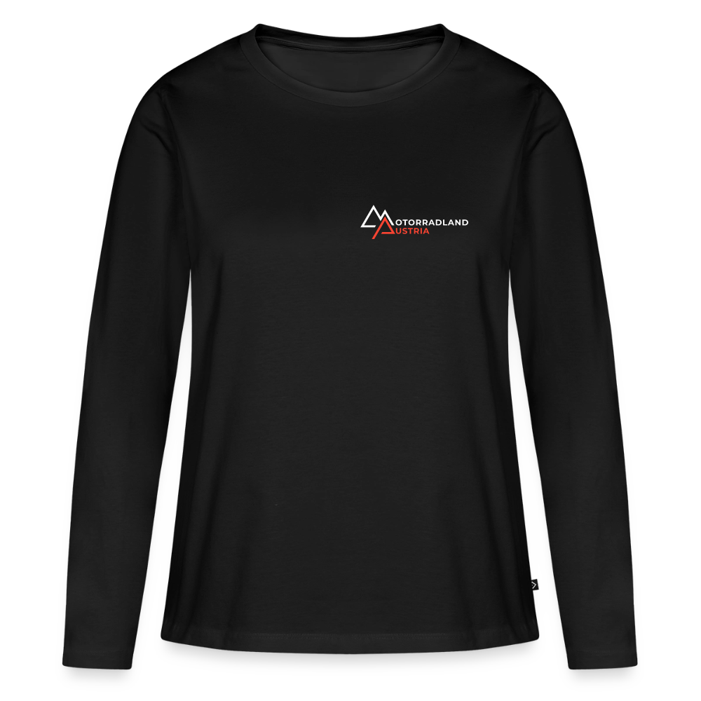 Motorrad Longsleeve Damen - Schwarz