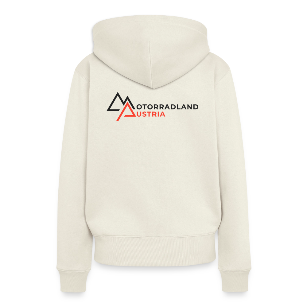 RIDE SAVE Motorrad Hoodie Damen - Naturweiß