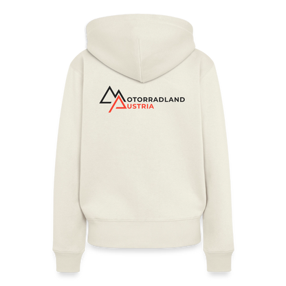 RIDE SAVE Motorrad Hoodie Damen - Naturweiß