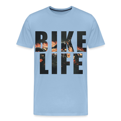 Bike Life "Retro" T-Shirt - Sky