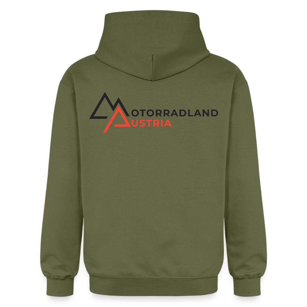 RIDE SAVE Hoodie Rosa - Militärgrün