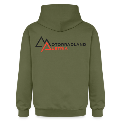 RIDE SAVE Hoodie Rosa - Militärgrün