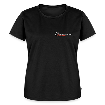 Riding is my Therapy Motorrad T-Shirt Damen - Schwarz