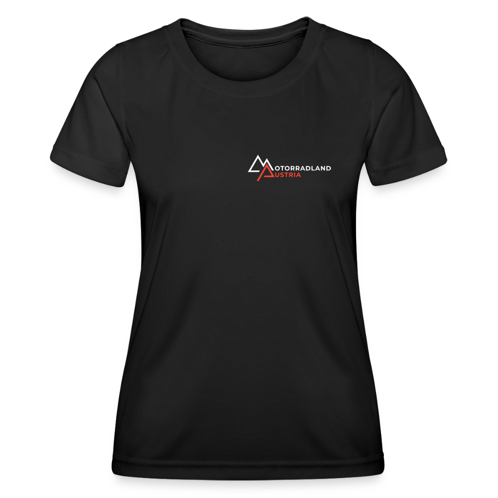 Motorrad Funktions-T-Shirt Damen - Schwarz