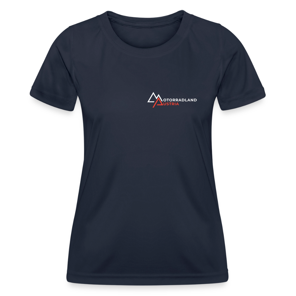 Motorrad Funktions-T-Shirt Damen - Navy