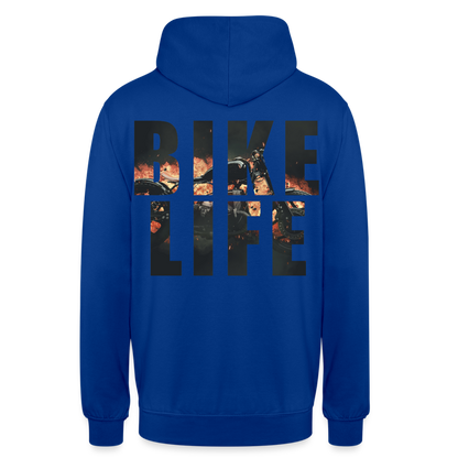 Bike Life Retro Hoodie - Royalblau