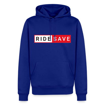 RIDE SAVE Motorrad Hoodie Herren - Royalblau