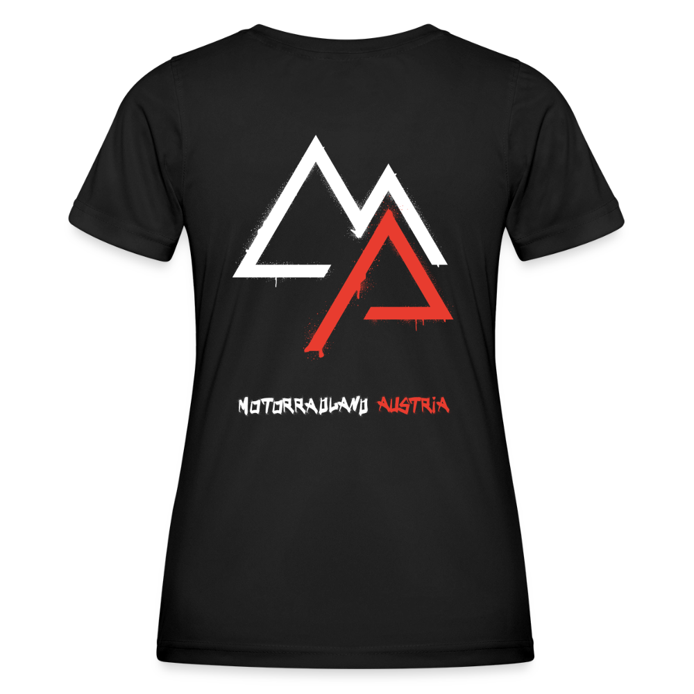 Weil Biken geil ist! Motorrad Funktions-T-Shirt Damen - Schwarz