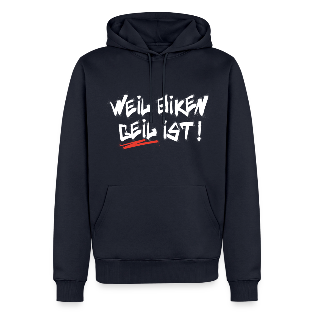 Weil Biken geil ist! Motorrad Hoodie Herren - Navy