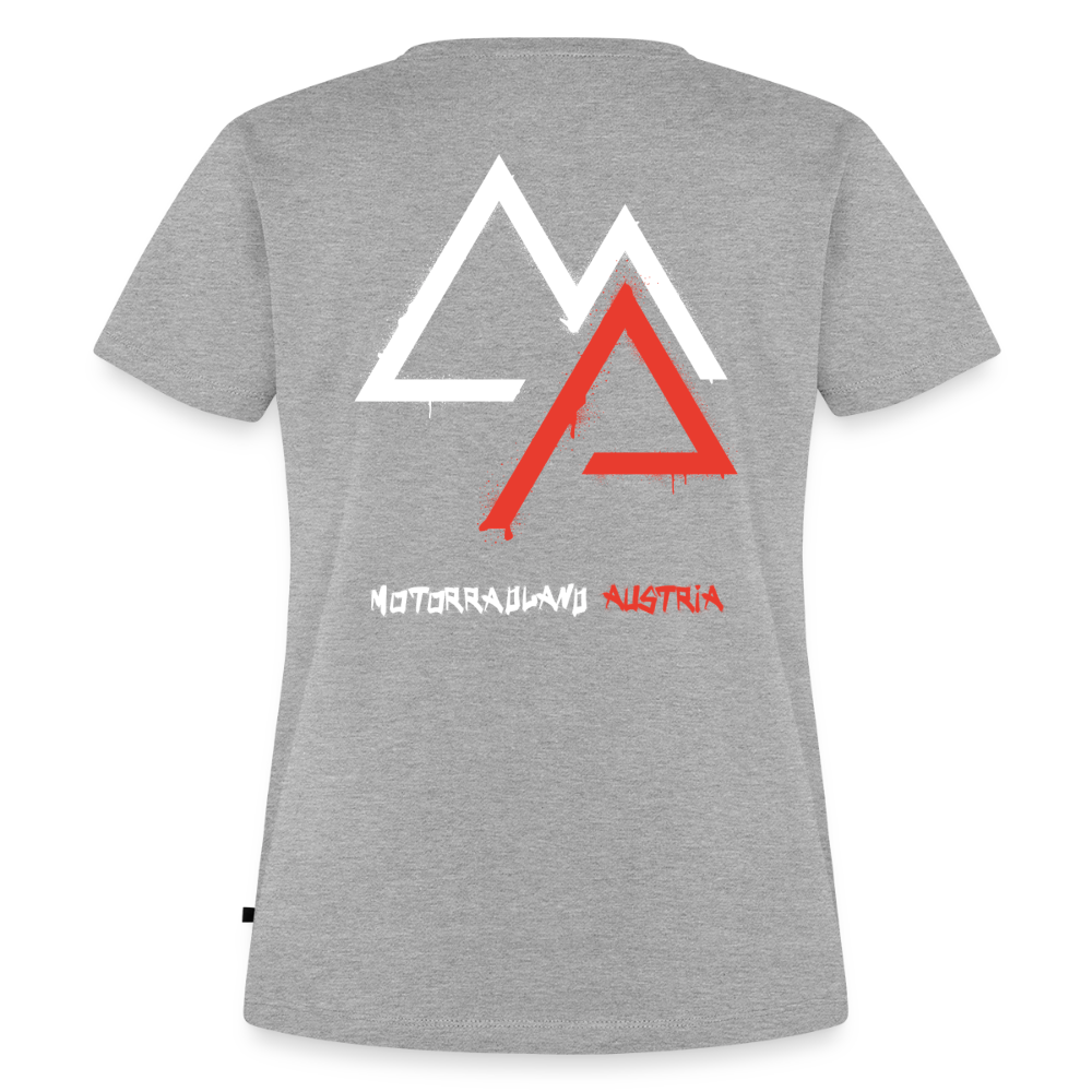 Weil Biken geil ist! Motorrad Damen T-Shirt - Grau meliert