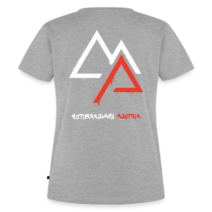 Weil Biken geil ist! Motorrad Damen T-Shirt - Grau meliert