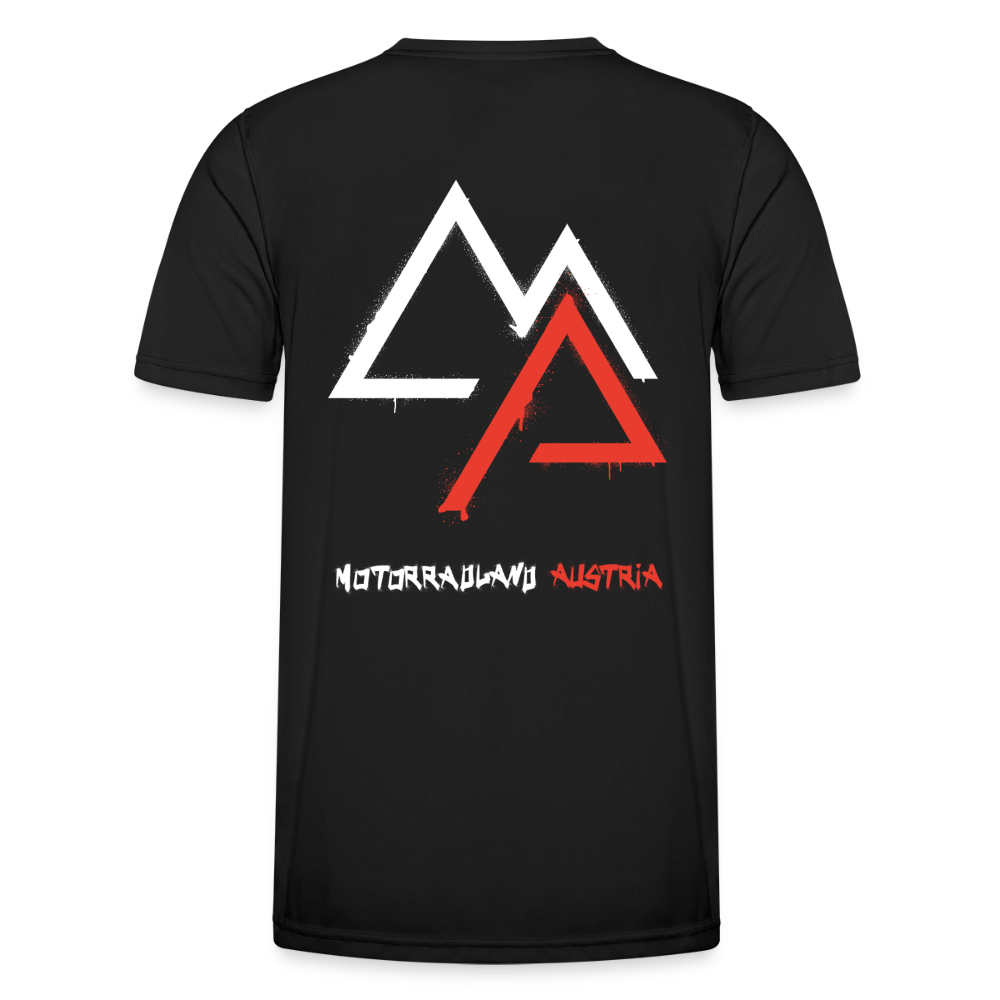Weil Biken geil ist! Motorrad-Funktions-T-Shirt Herren - Schwarz