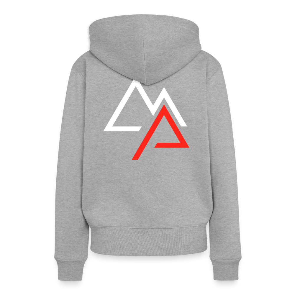 Motorrad Hoodie Damen - Grau meliert