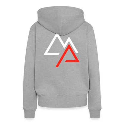 Motorrad Hoodie Damen - Grau meliert