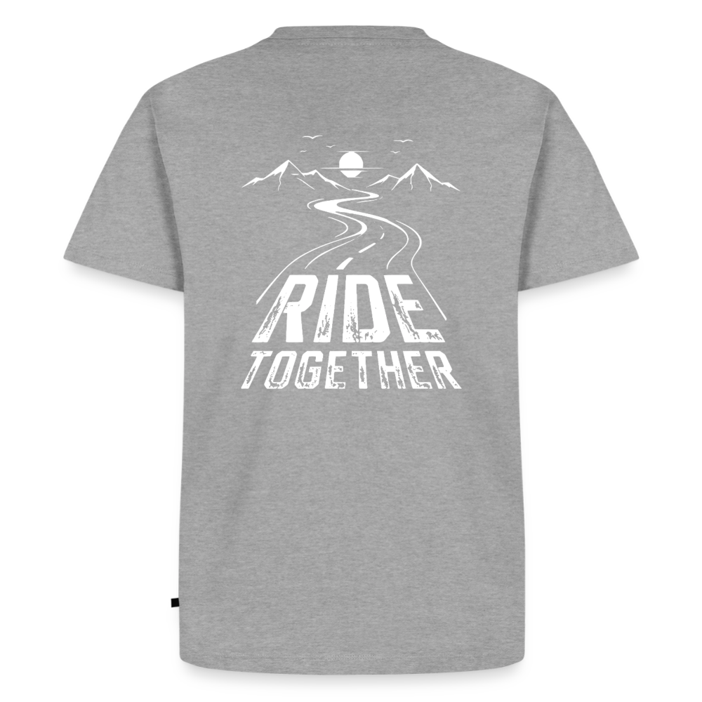 Ride Together Motorrad T-Shirt Herren - Grau meliert
