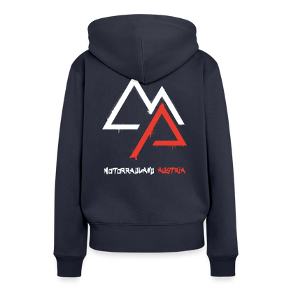 Weil Biken geil ist! Motorrad Hoodie Damen - Navy
