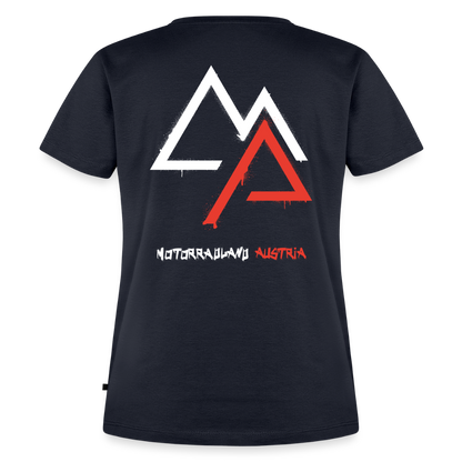 Weil Biken geil ist! Motorrad Damen T-Shirt - Navy