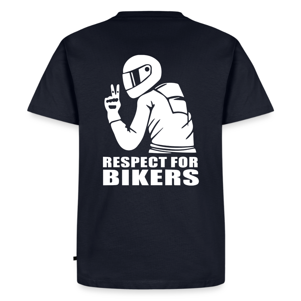 Respect for Bikers Motorrad T-Shirt Herren - Navy