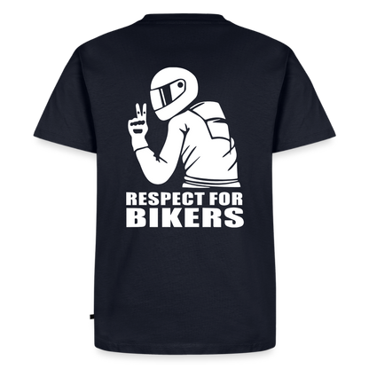 Respect for Bikers Motorrad T-Shirt Herren - Navy