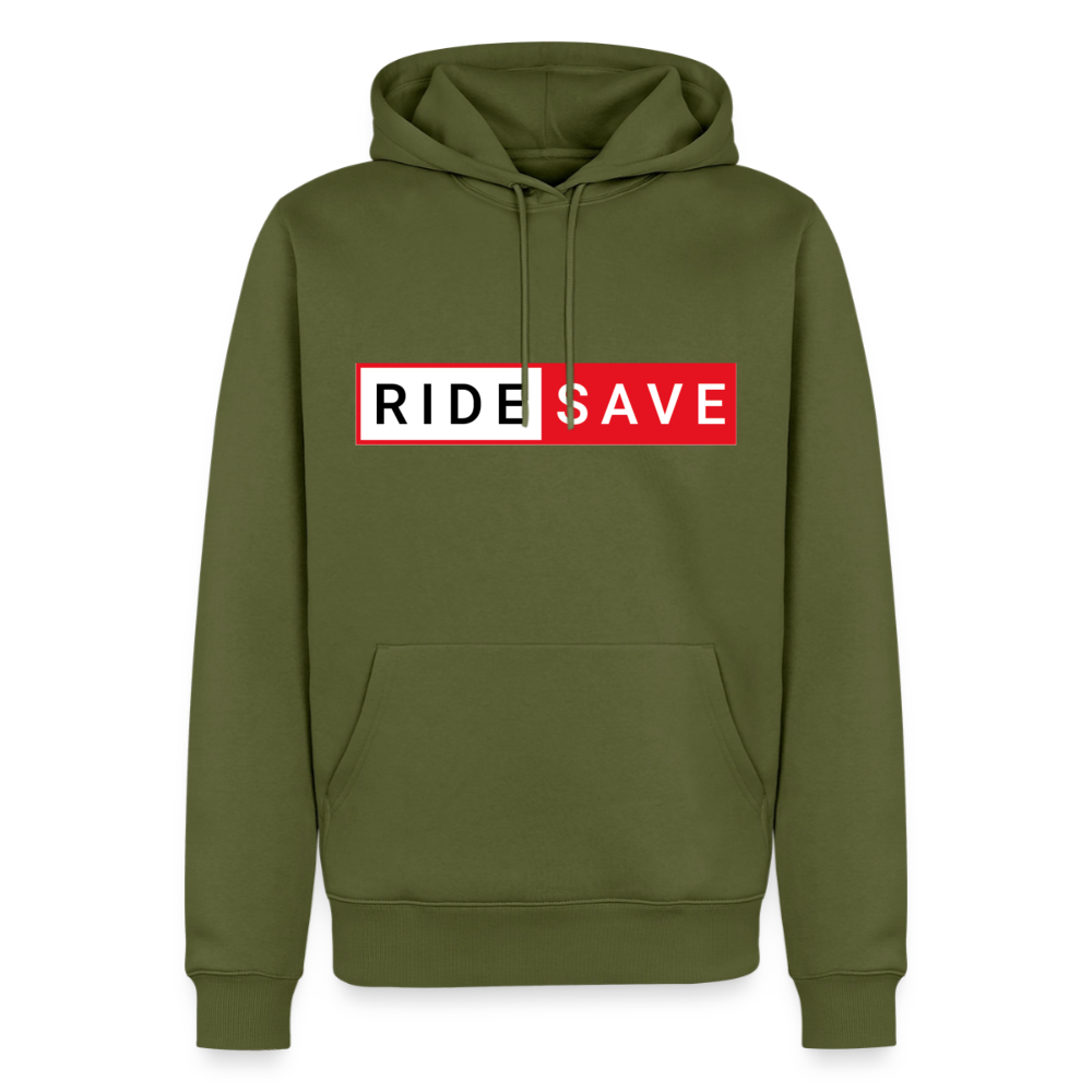 RIDE SAVE Motorrad Hoodie Herren - Khaki