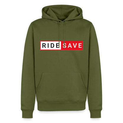 RIDE SAVE Motorrad Hoodie Herren - Khaki