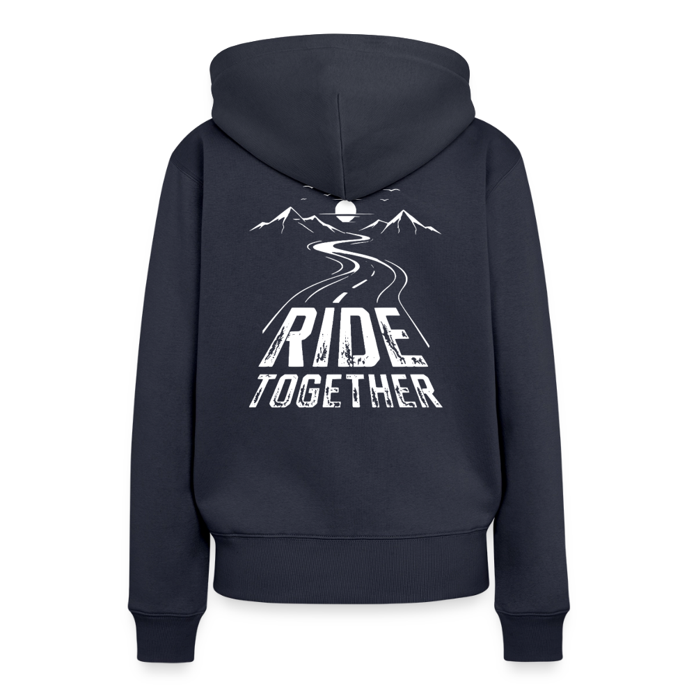 Ride Together Motorrad Hoodie Damen - Navy