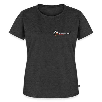 Riding is my Therapy Motorrad T-Shirt Damen - Anthrazit meliert