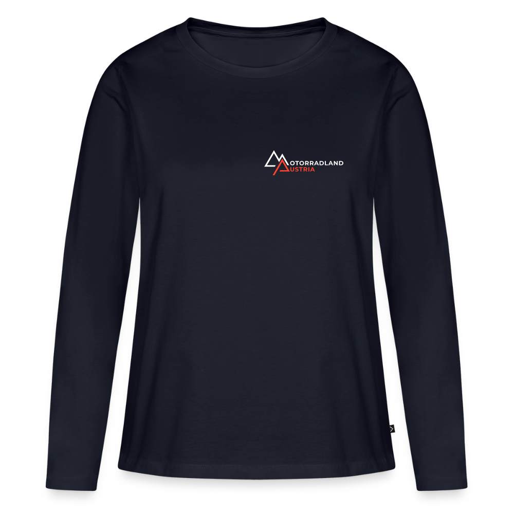 Motorrad Longsleeve Damen - Navy