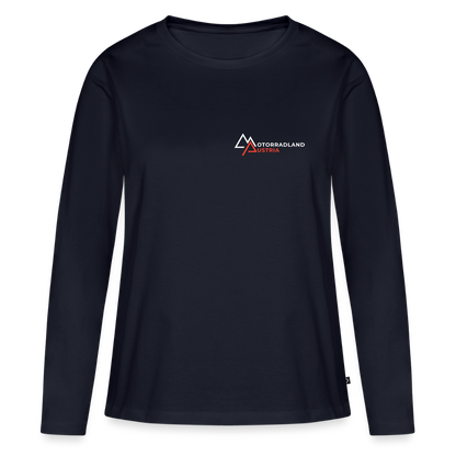 Motorrad Longsleeve Damen - Navy