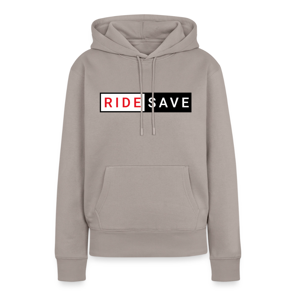 RIDE SAVE Motorrad Hoodie Damen - Taupe